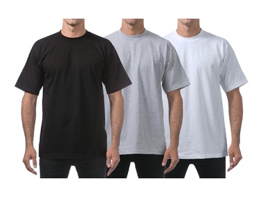 $21.99, Was $21.99 Heavyweight S/S Crew Neck Tees 6, 12, OR 18Pk dealfomo