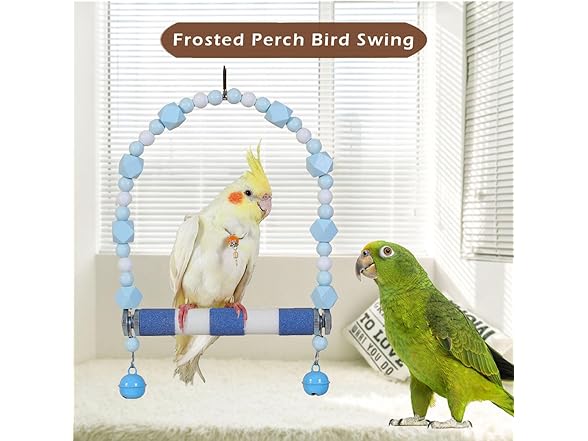 Paxikaka Paxikaka Bird Frosted Perch Swing Toy