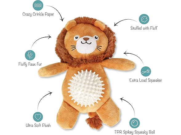 Fringe Studio Plush Dog Toy, CAN’T BE Tamed