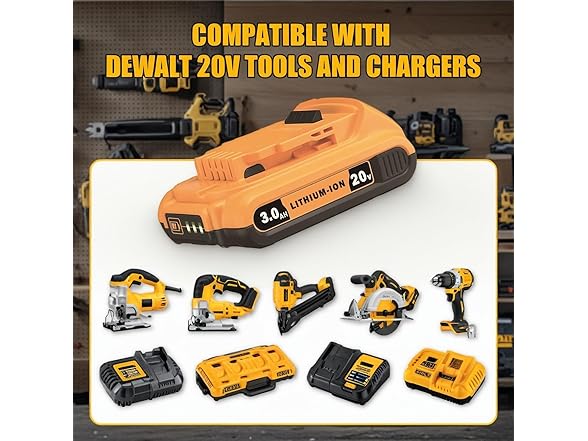 Simple Plus+ 3Ah 20V 2pk Replacement Battery for Dewalt