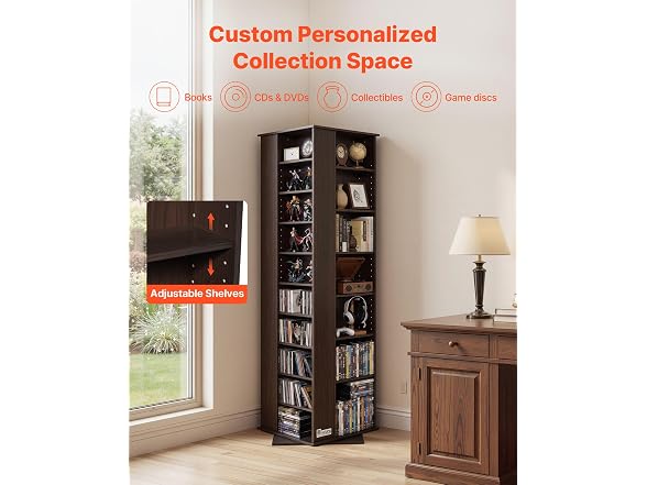 Media Storage Cabinet, CD Rack Tower