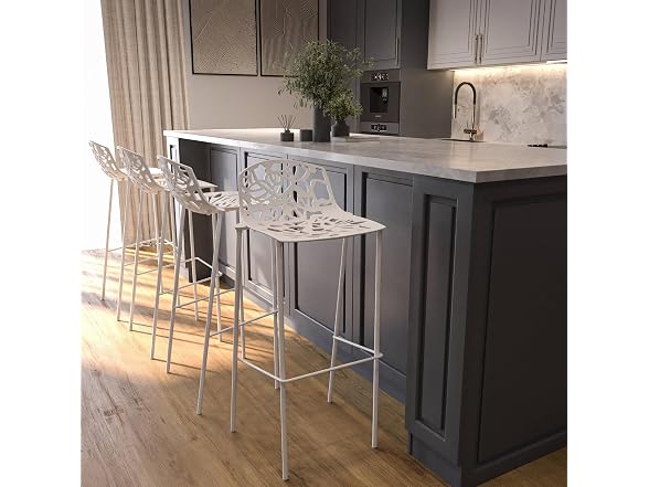 LeisureMod Devon Modern Outdoor Bar Stool