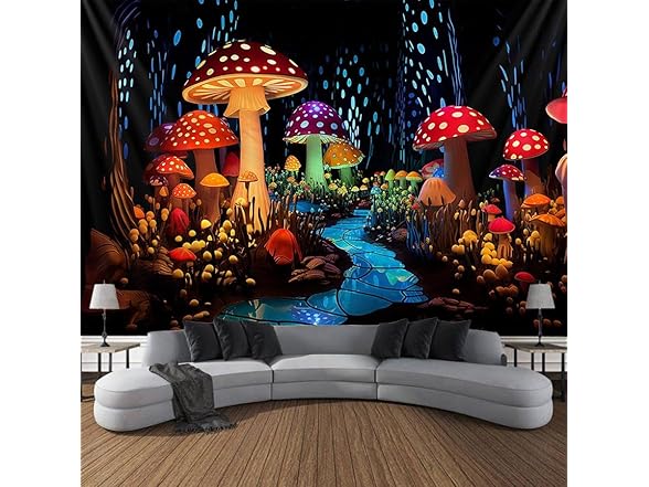 UV Blacklight Tapestry Wall Décor