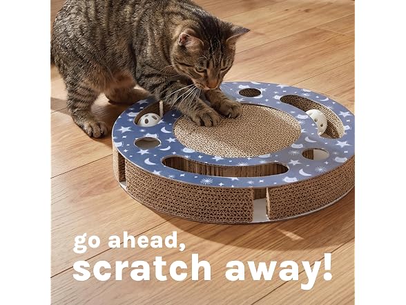 Kitty City Starry Night Corrugate Cat Scratcher
