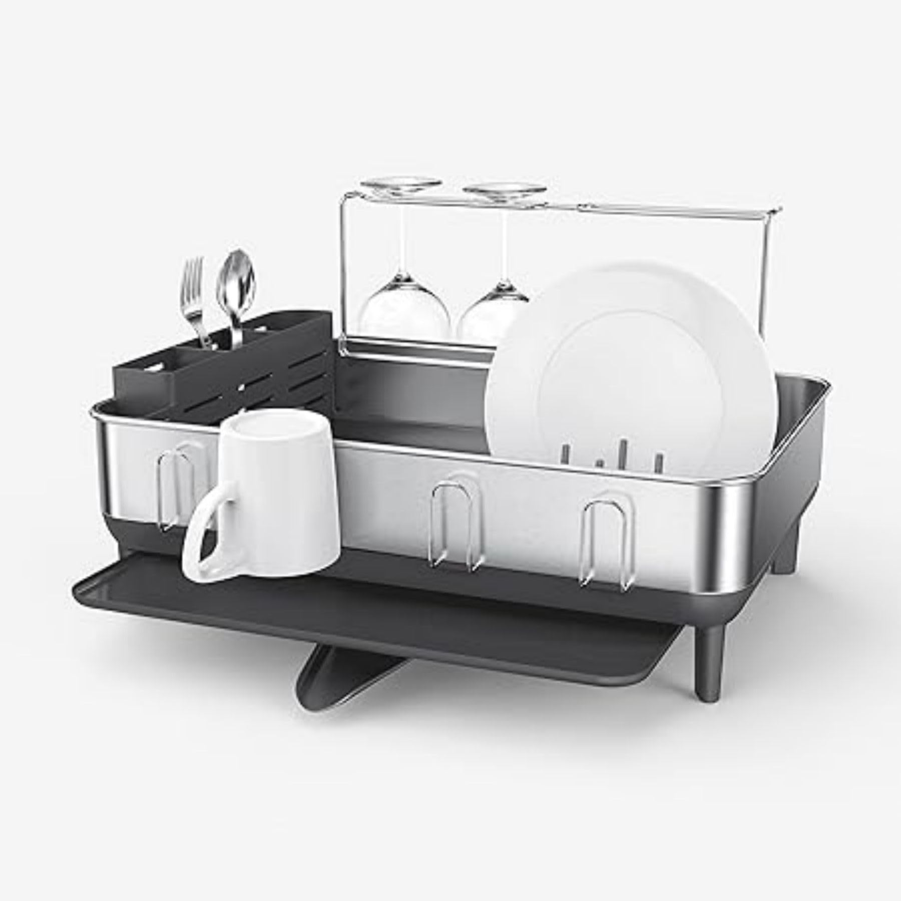 Fancial Fancy Kitchen Dish Drying Rack Gray - Gallery 2