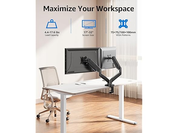 MOUNTUP dual monitor arm