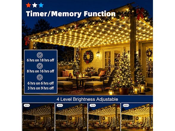 Forlivese Christmas Net Lights
