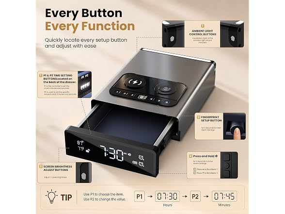 Grimtron Handgun Safe Ambient Light WC