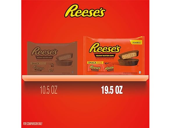 Reeses Milk Choc PB Cups Jumbo Bag 19.5oz