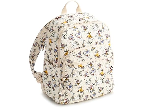 Vera Bradley Bancroft Backpack, Downhill Skiing Mickey and Friends