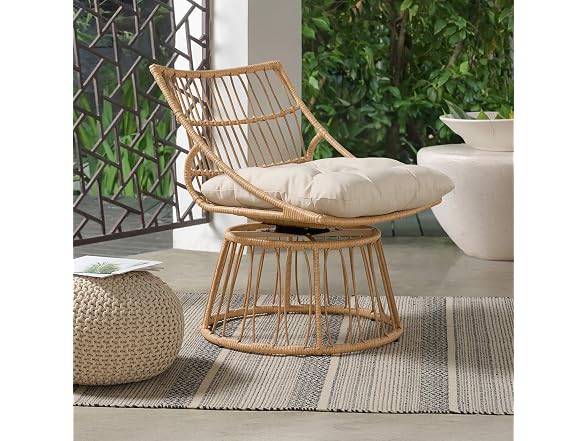 Alaterre Furniture Servana Outdoor Wicker Chair