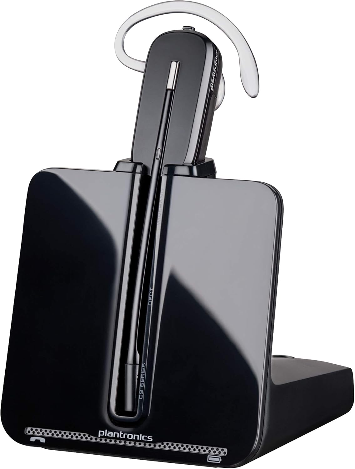 Plantronics - CS540 Wireless DECT Headset (Poly) - Single Ear (Mono) Convertible (3 wearing styles) - Connects to Desk Phone - Noise Canceling Microphone (Open Box) - Gallery 2
