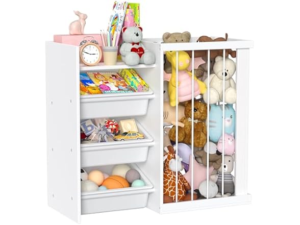 Wooden Kids Toy Storage Organizer,3-Tier Kids' Toy Storage O (Open Box)