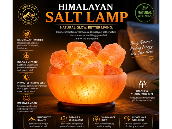 Himalayan Salt Lamp - Fire Bowl