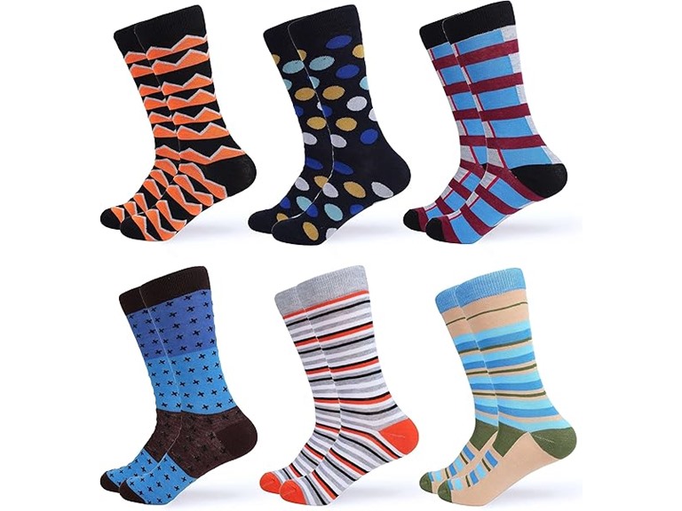 GALLERY SEVEN Men's Fun Dress Socks