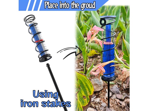 Rain Gauge Outdoor Dual-scale