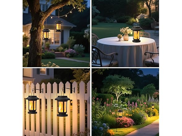 Flickering Flameless Outdoor Lanterns