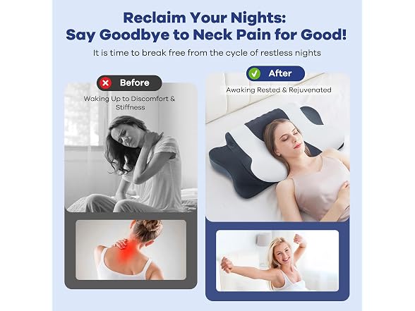 DONAMA Cervical Neck Pillow 27"×16"