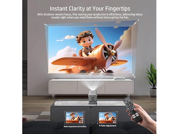 HP MC450 HD Projector, Netflix, WiFi/BT, Short
