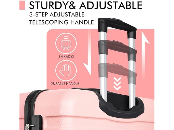 AnyZip W0893 Large Luggage 30 Inch Pink (Open Box) - Gallery 4