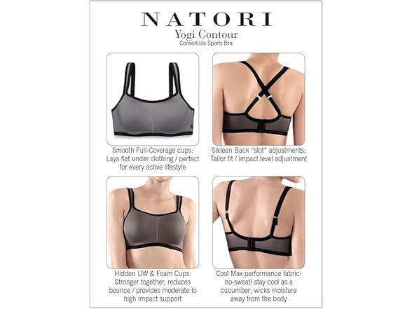 Natori Women's Yogi Convertible Sports - Gallery 6