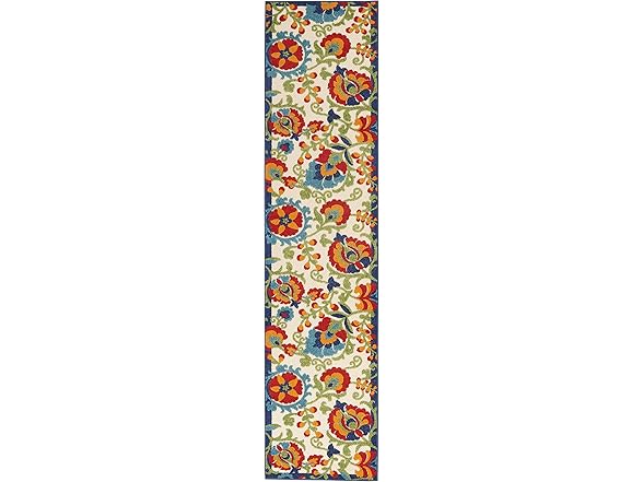 Nourison Home Aloha 2'3" x 10' Multicolor Outdoor