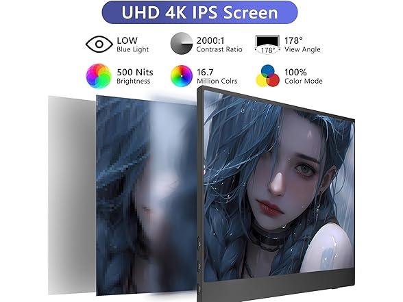 Topmonitor 4K Portable Monitor | 15.6in