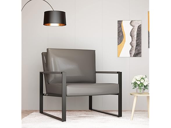 Recaceik Leather Accent Chair