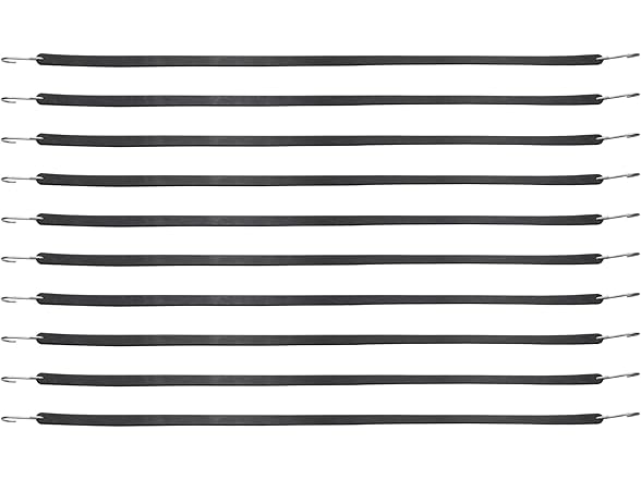 VEVOR 10 Piece Flat Bungee Cord