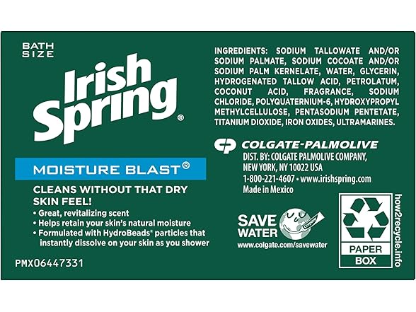 Irish Spring Moisture 3.7oz (3pk)