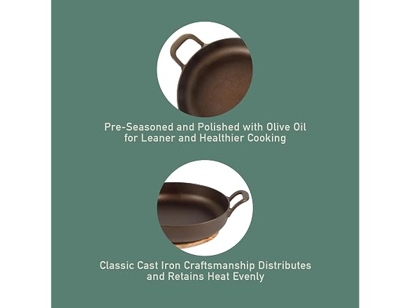 Bloomhouse Cast Iron Pan - Natural Bronze Finish 10"