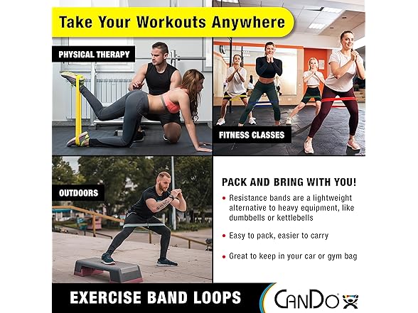 CanDo Resistance Exercise Band Loop