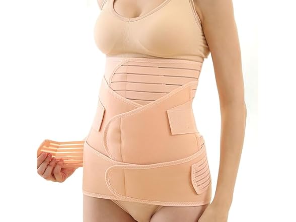 ShaperSwan 3 in 1 Postpartum Belly Band (Beige)