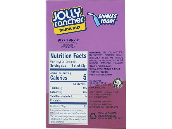 Jolly Rancher Sugar Free Green Apple