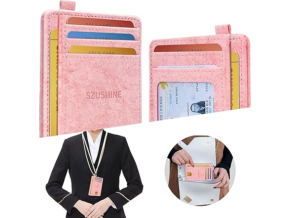 SZUSHINE Minimalist Leather Wallet RFID