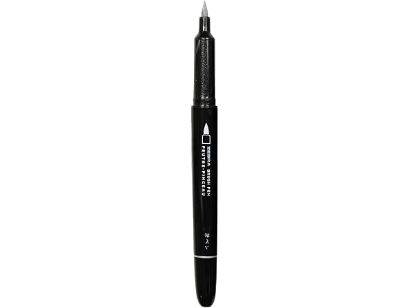 Zebra Pen Metallic Brush Pen, Assorted Ink
