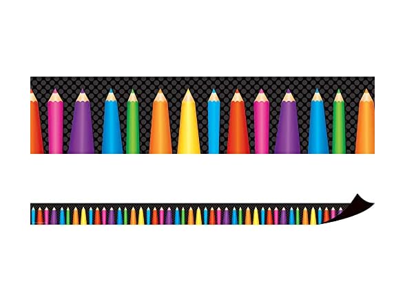 Teacher Created Resources Colored Pencils Magnetic Border