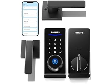 $67.99, Was $189.99, 64% Off! Philips Smart Lock w/Handles, Keyless Lock Set dealfomo