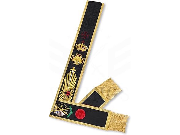 Masonic Scottish Rite 32nd Degree Rose Sash
