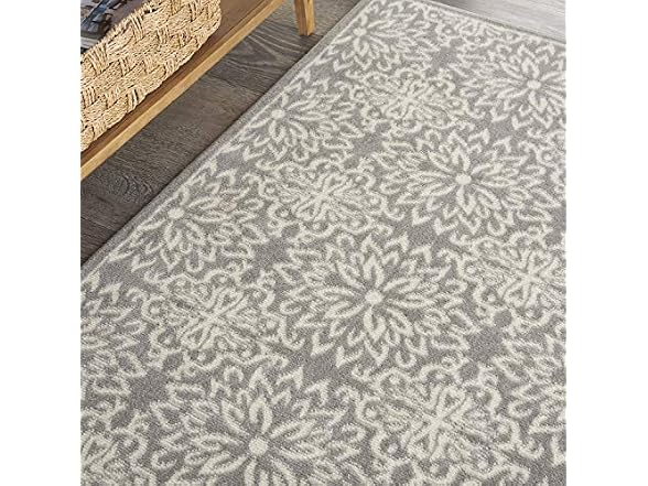 Nourison Jubilant Floral Rug 3x5 Ivory