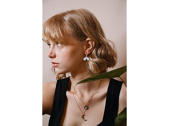 COLDDOX Rainbow Shape Dangle Earrings
