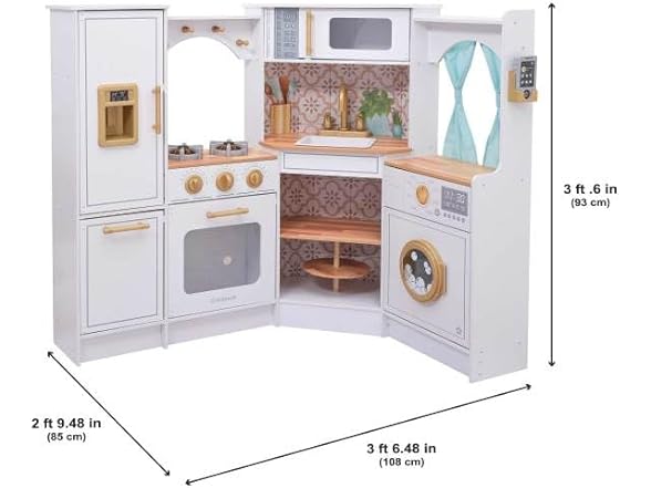 KidKraft Ultimate Corner Wooden Play Kitchen