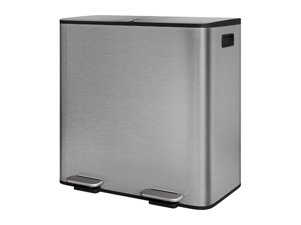 Takywep 2X10.6 Gal Compartment Kitchen Trash Can
