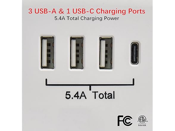 Clear Power 2pack: 6-Outlet Wall-tap