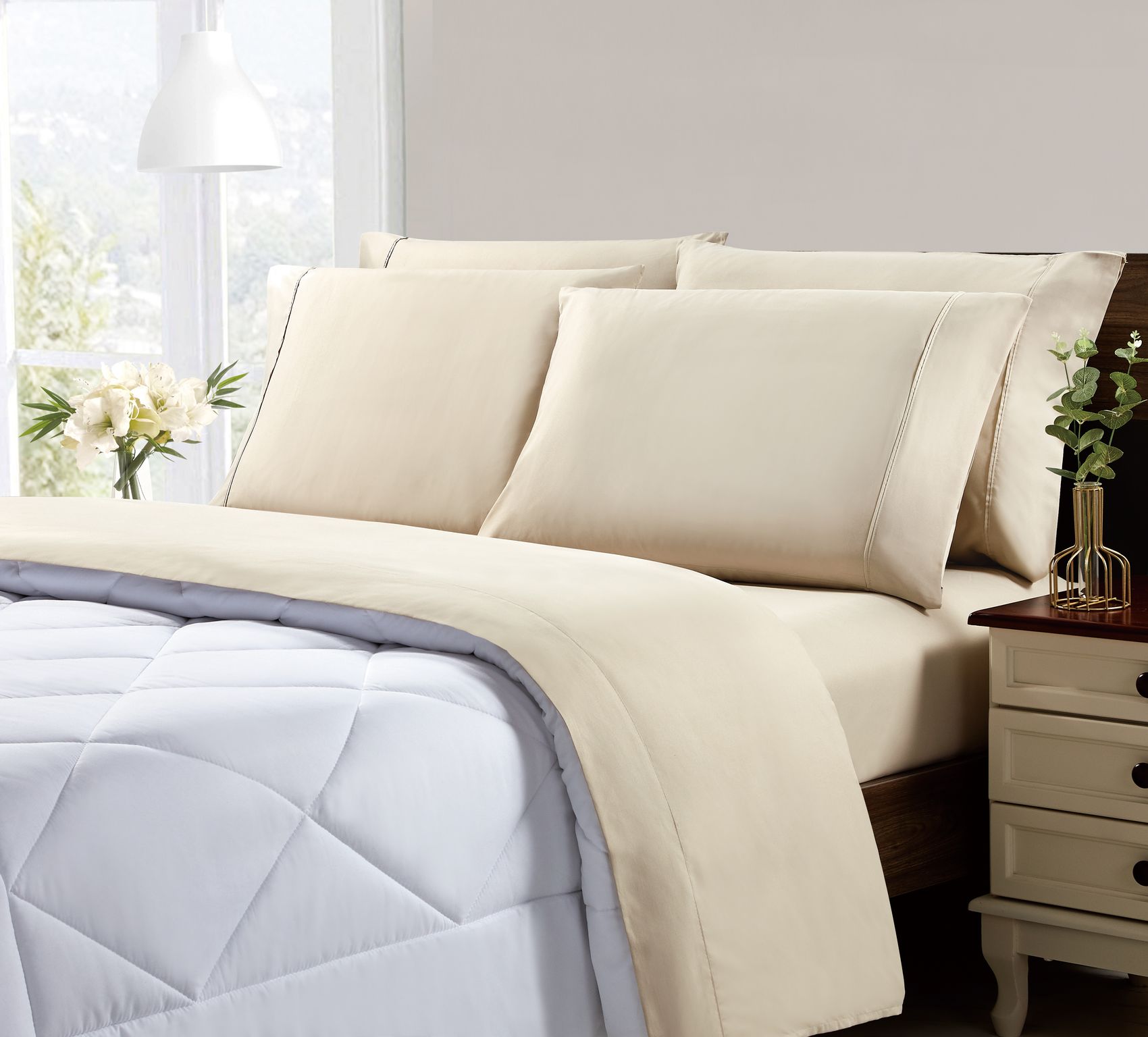 Cool Max 6-Piece Ultra-Soft Sheet Set - Gallery 36