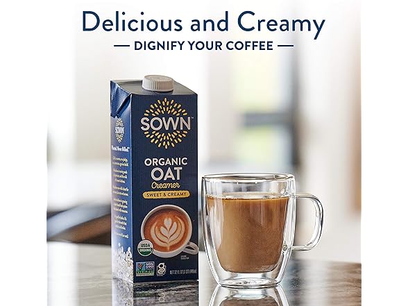 6PK SOWN Organic Oat Creamer Sweet & Creamy
