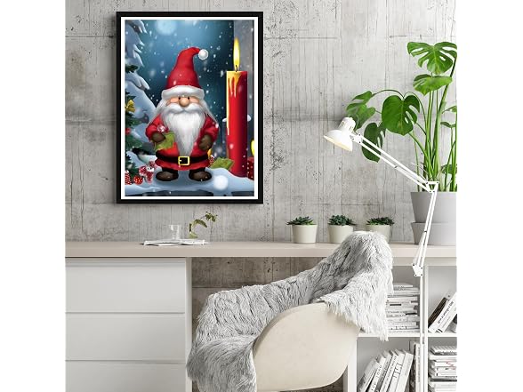 Reofrey DIY Diamond Art Kits for Adults Santa Claus