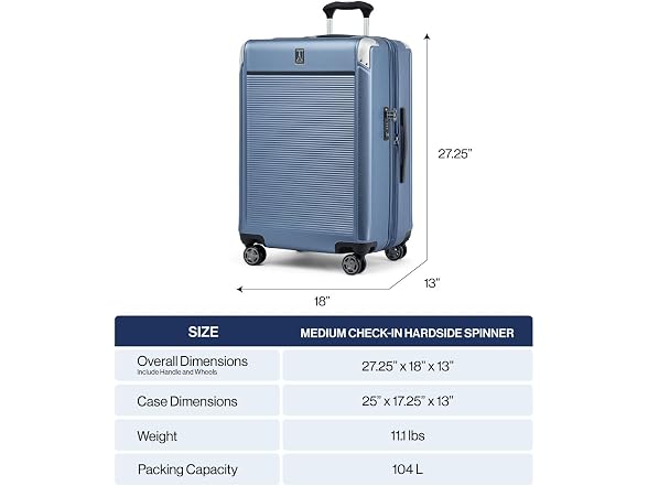 Travelpro Platinum Elite Hardside 25" Checked Luggage