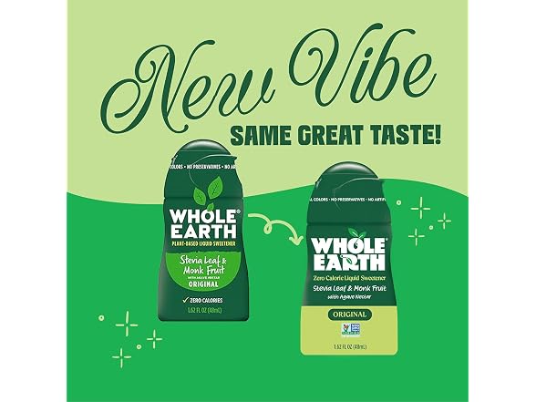 Whole Earth | Stevia & Monk Fruit Liquid
