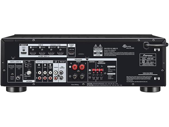 Pioneer VSX-534 Home Audio Smart AV Receiver 5.2-Ch HDR10, D (Open Box)
